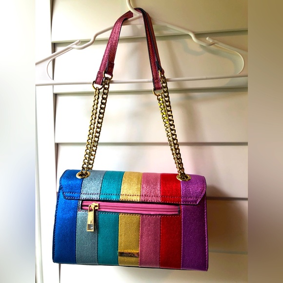 Aldo Multicolor Striped Shoulder Bag NWOT - Picture 4 of 9